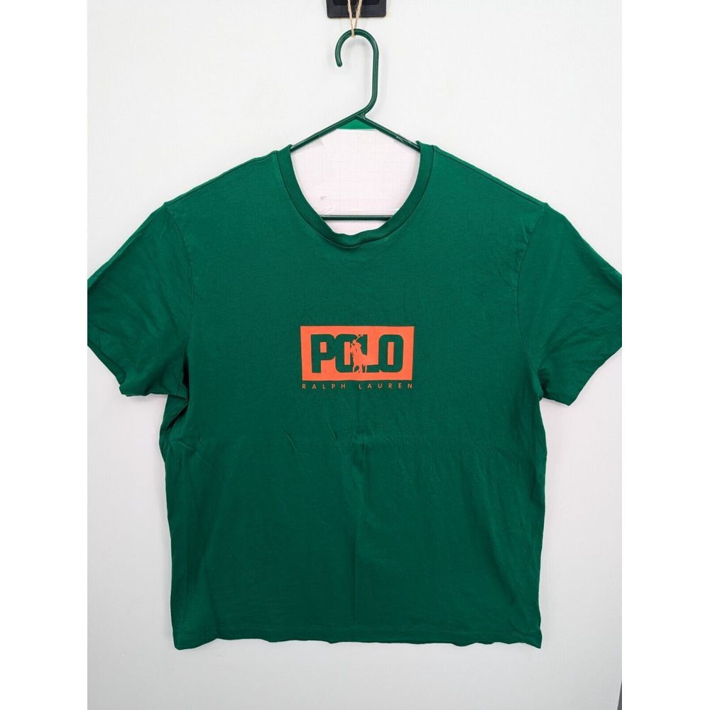Polo Ralph Lauren Men's Classic Fit Logo Jersey T-Shirt, Green, 2XB, BIG